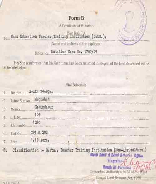 Metti diploma education mutation certificate